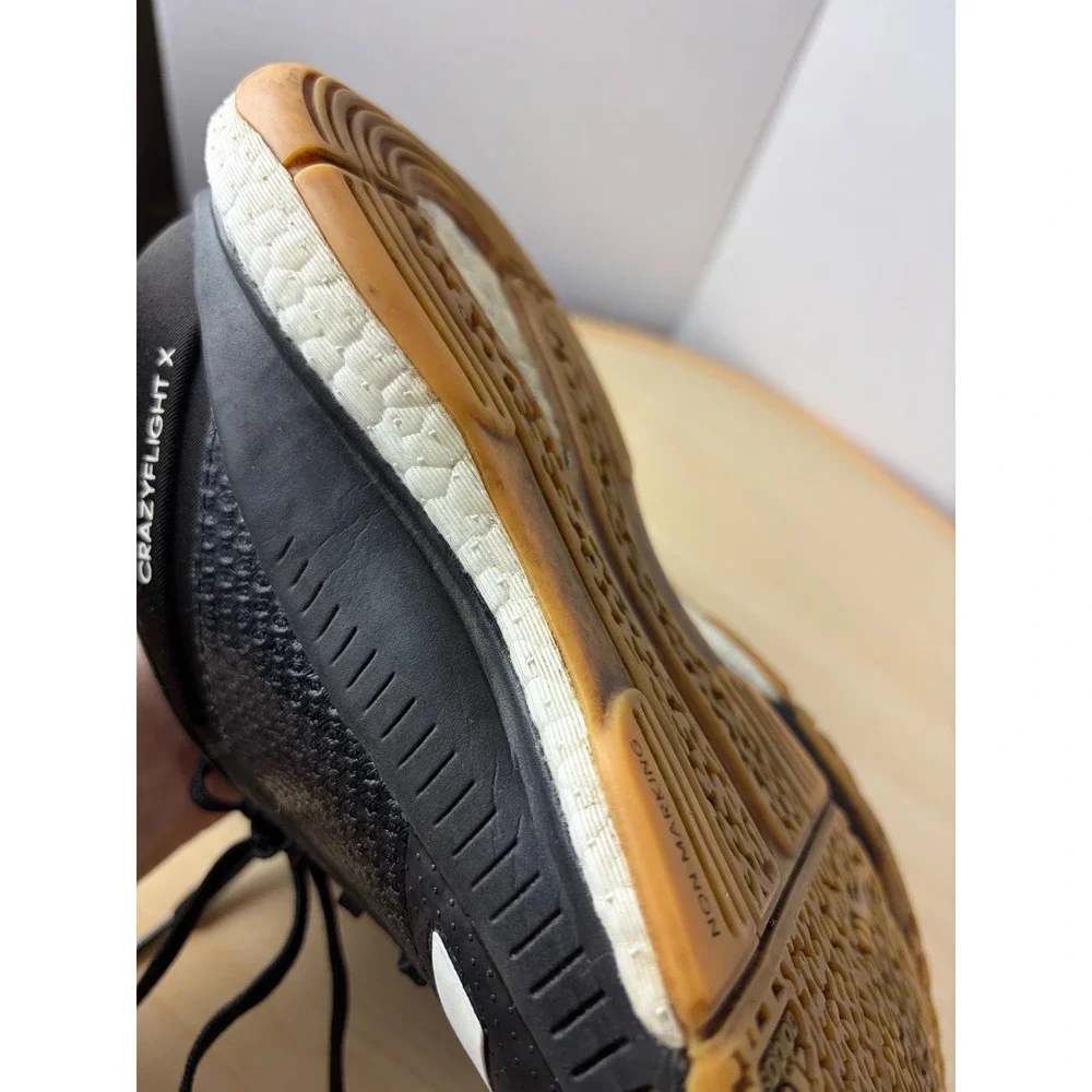 Adidas Crazyflight X Volleyball Shoes Black White Gum Sole Women's 9.5